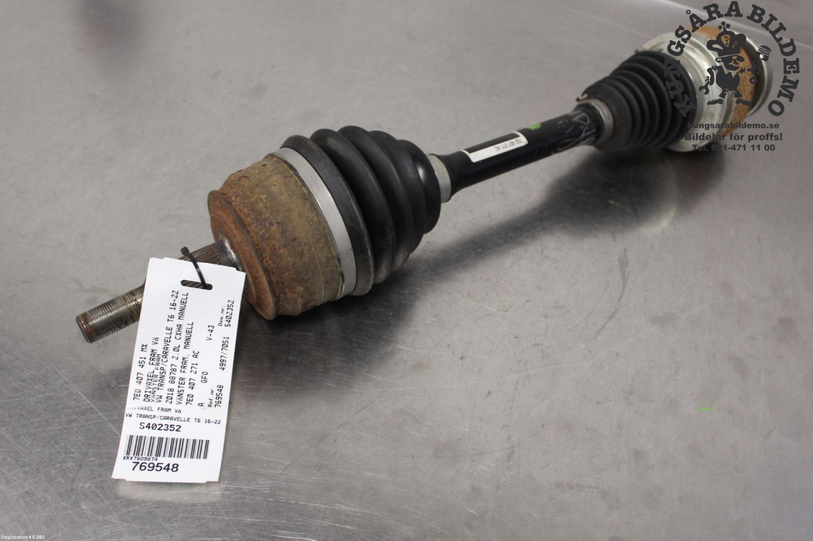 Drive shaft front left 7e0407451mx - Used parts online